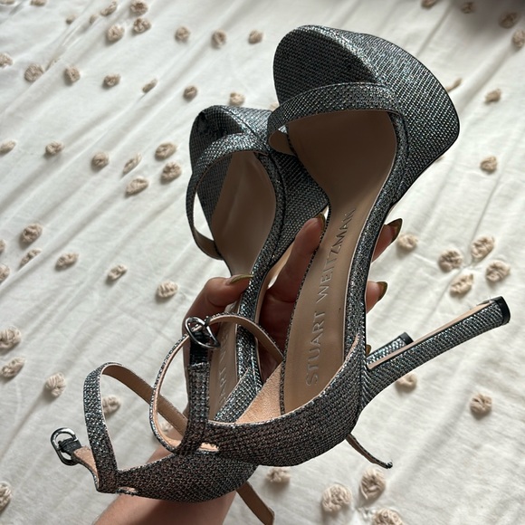 Stuart Weitzman
Women's Nudistcurve Hollywood Glitter Platform High Heel Sandals - Picture 5 of 8